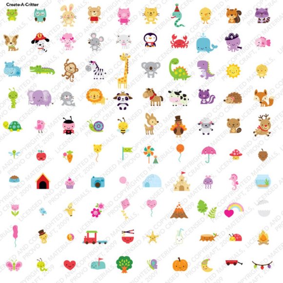 Cricut Create a Critter & Create a Critter 2 shapes - Picture 4 of 11